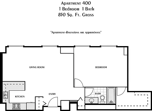 Floor plan Broadway - Flat