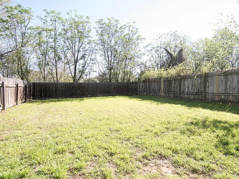 Large backyard