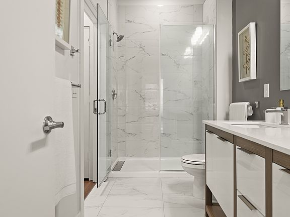 One Rangers Way boutique bathroom in Arlington, Texas