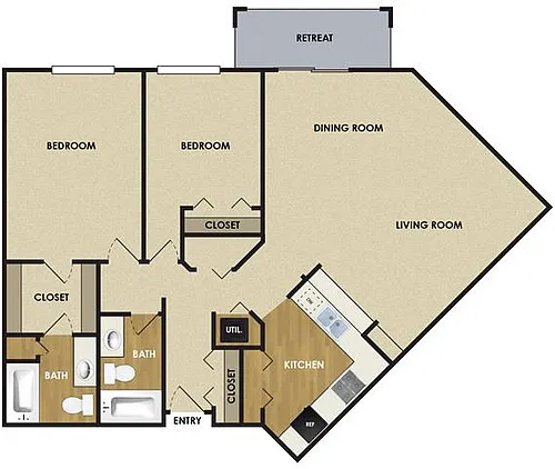 Floor plan Basswood - 2D