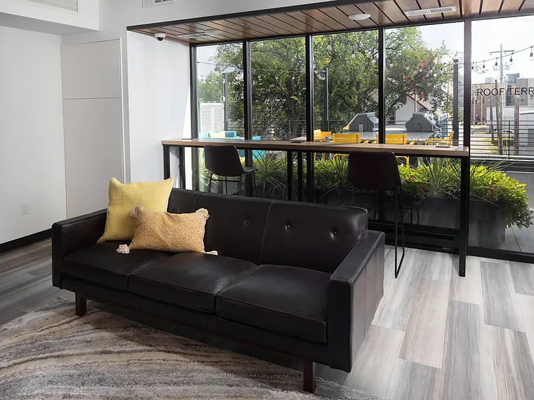 Lounge space in the community room