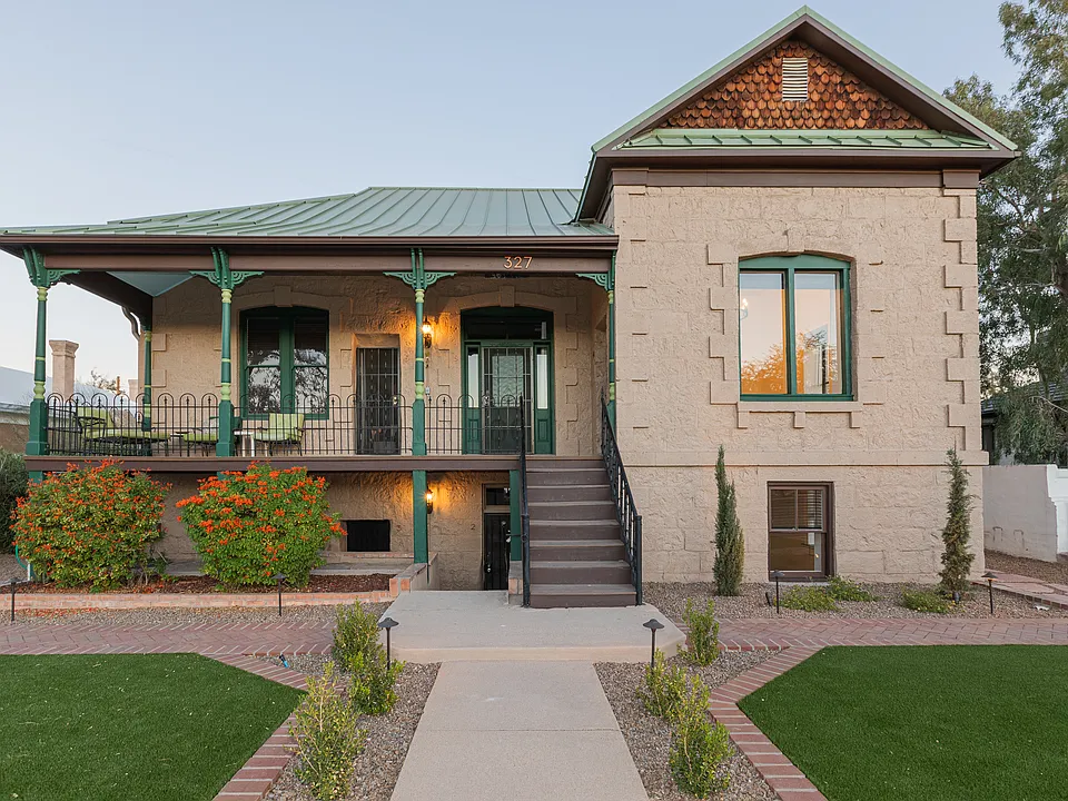 Exterior front.
