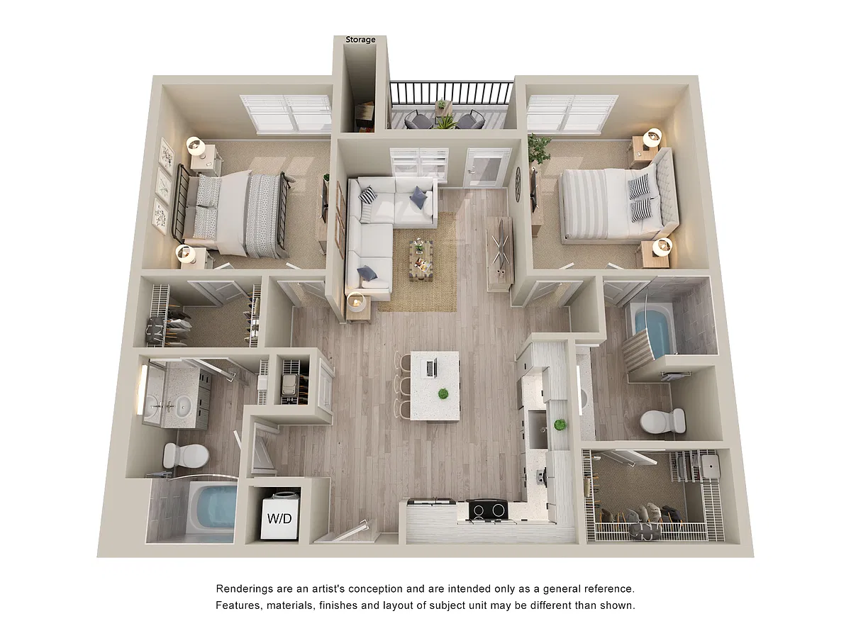 Floor plan 2X2-1057