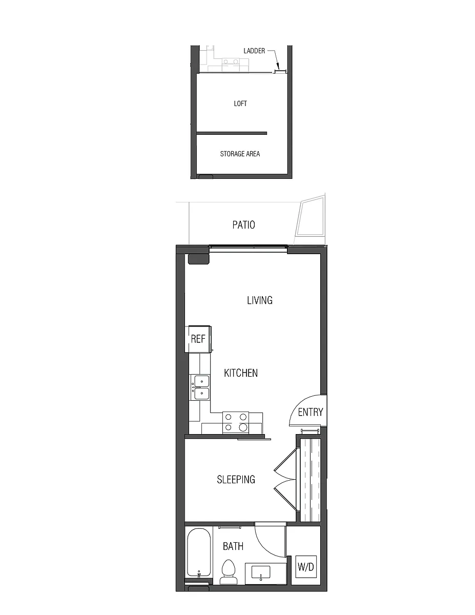 Floor plan Open 1x1 - O6