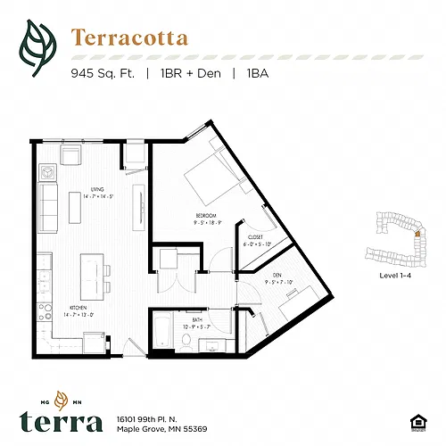 Floor plan Terracotta