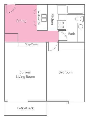 Floor plan 1 Bedroom