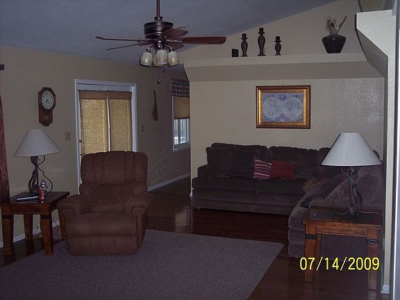 Large Family Room with vaulted ceilings