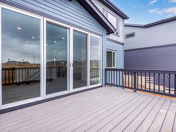 Deck with Double Sliding Glass Doors