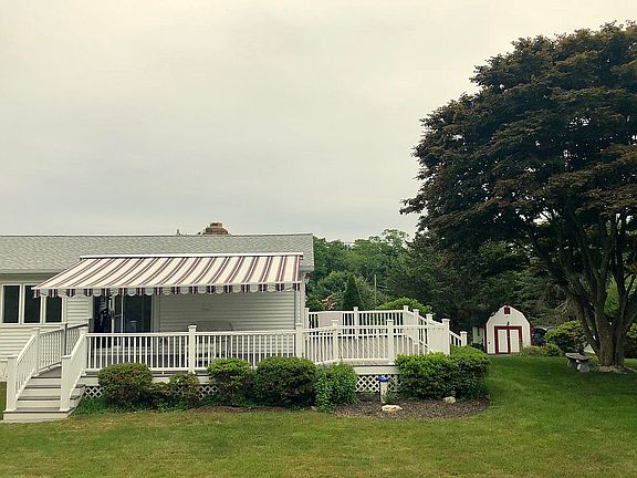 Wrap-around deck & barn