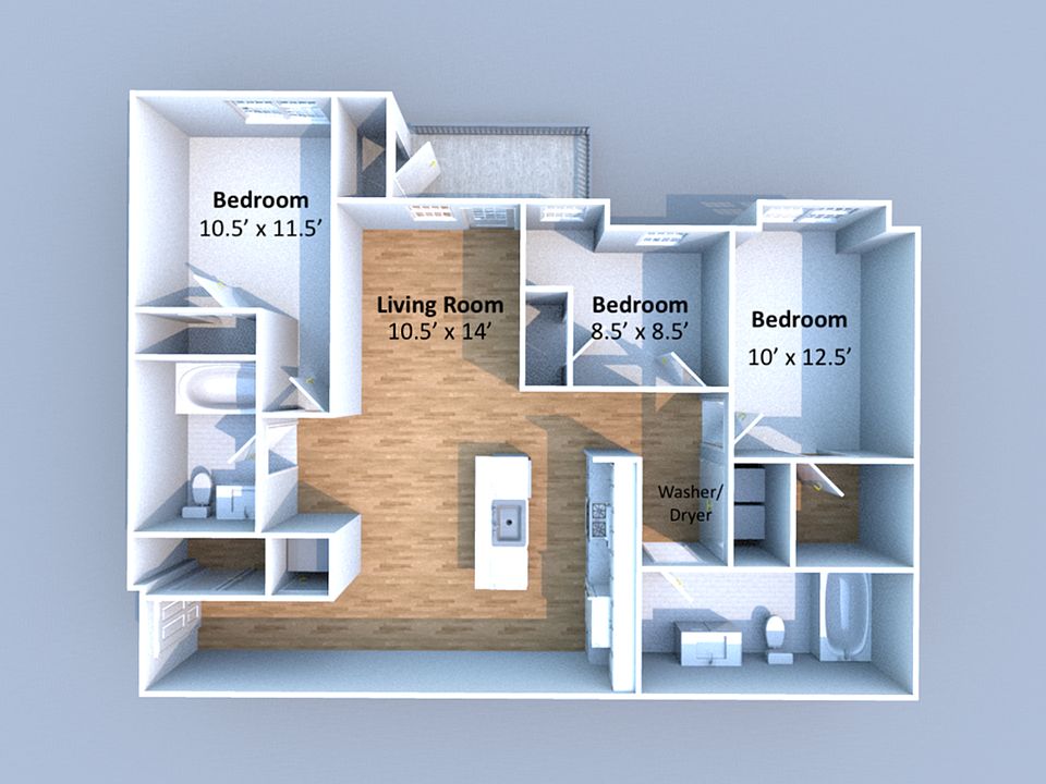 2nd image of 4500 E 3rd St #2B-2Ba-1200Sqft