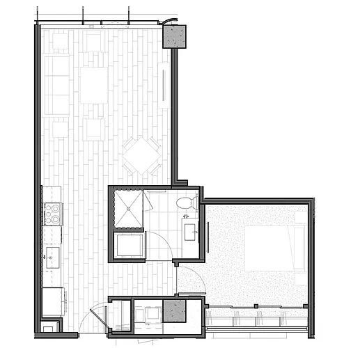 Floor plan One Bedroom