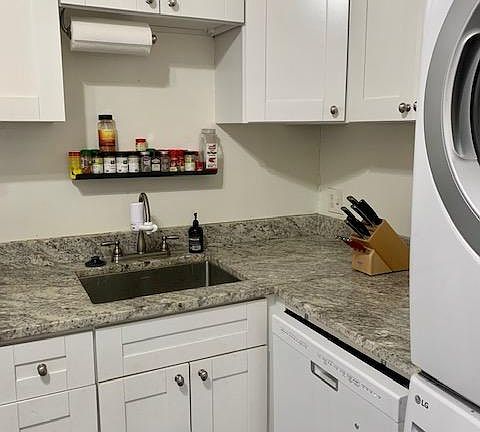 New cabinets and granite counters.