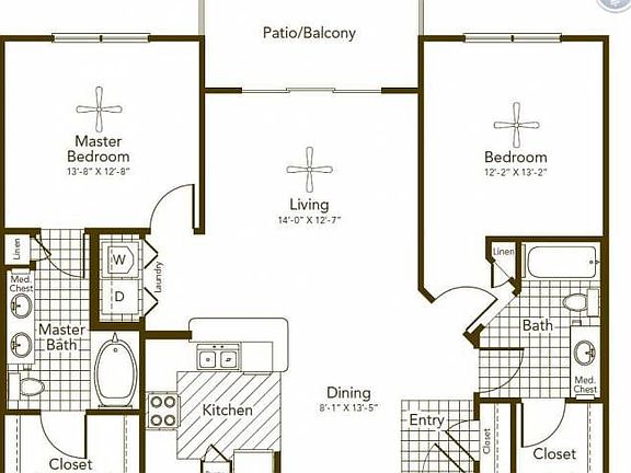 1098 sqft