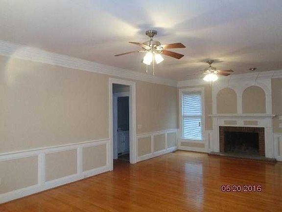 family room with fireplace