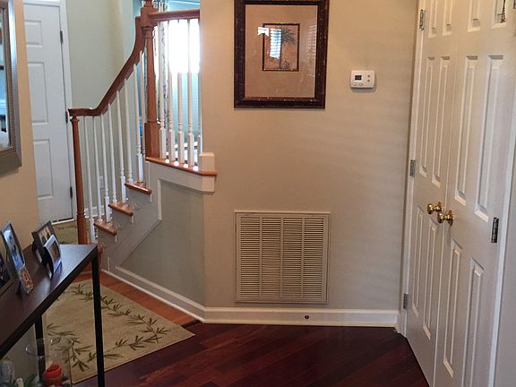 Entry way cherry flooring