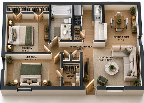 Floor plan Magnolia