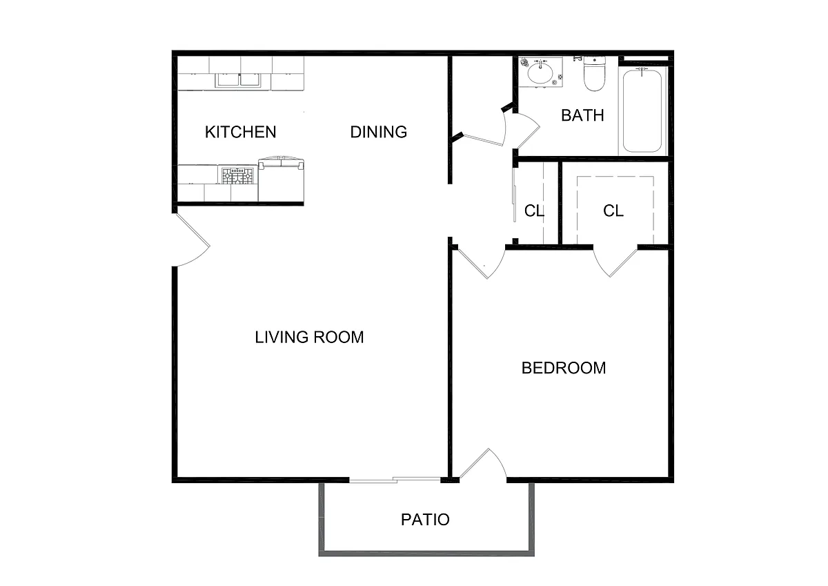 Floor plan 1X1