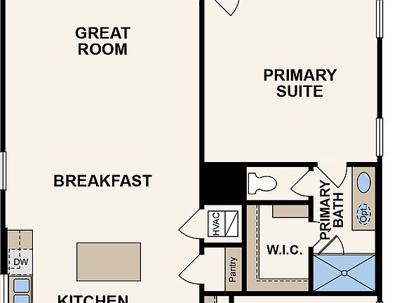 Lavaca plan-first floor in The Canyons at Deerbrooke in Leander, TX