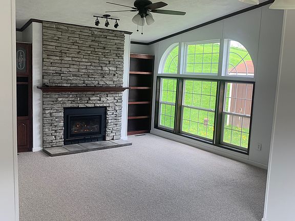Family room with fireplace
