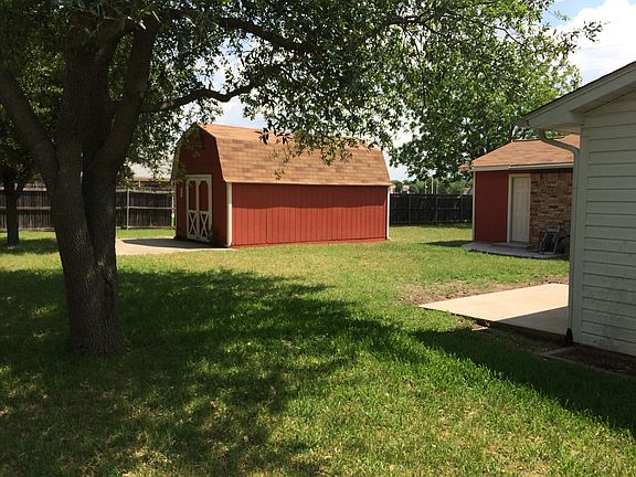 Shed in backyard