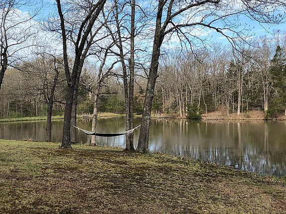 Lake in backyard