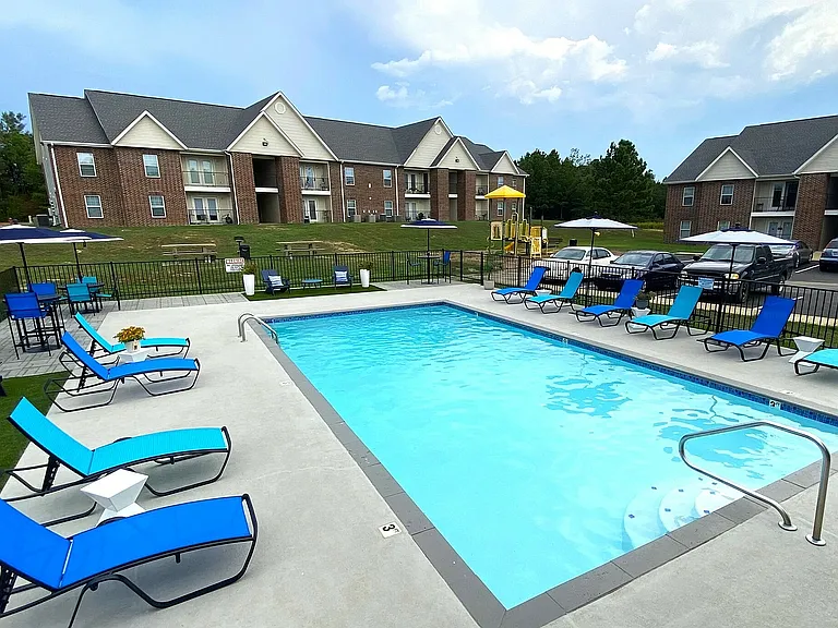Sparkling swimming pool