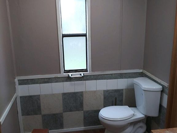 Bathroom with new toilet