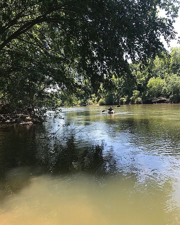 Deep water side of river