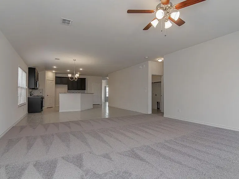 View of Kitchen from the living room