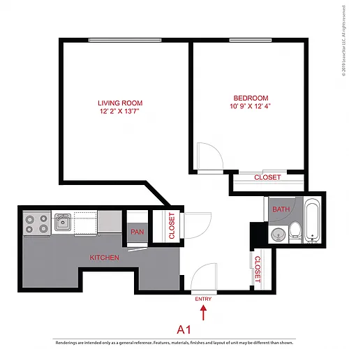 Floor plan Studio
