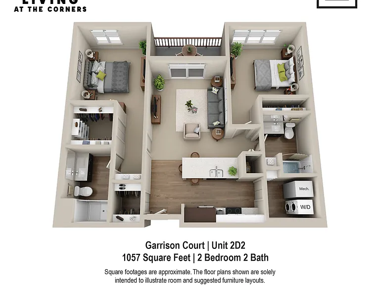 Garrison Court Unit Style 2D2 Garrison Court Unit Style 2D2