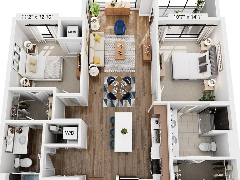 Harrison North floor plan The Island Residences