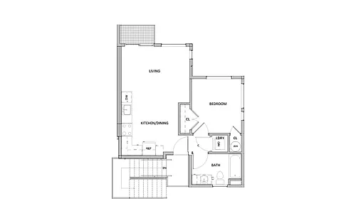 Floor plan 1x1D