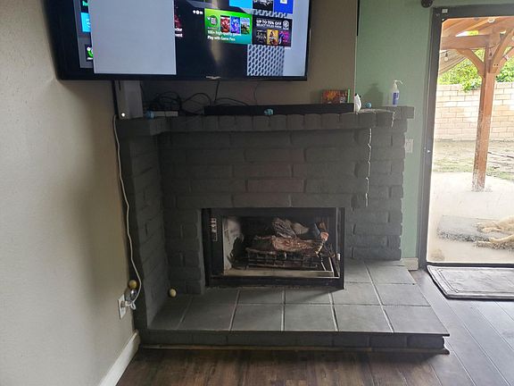 Fireplace in living room
