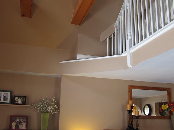 vaulted ceiling-Living Room