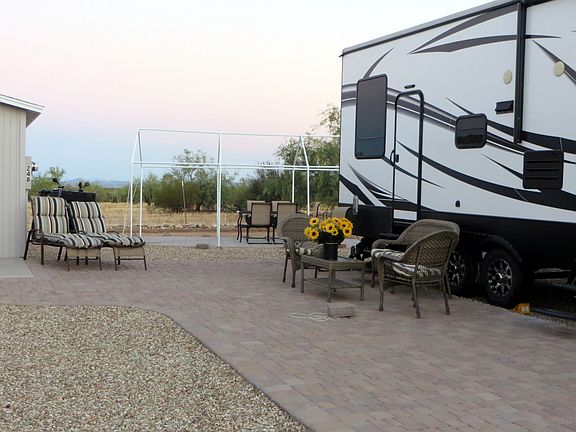 Outside lot, includes shed