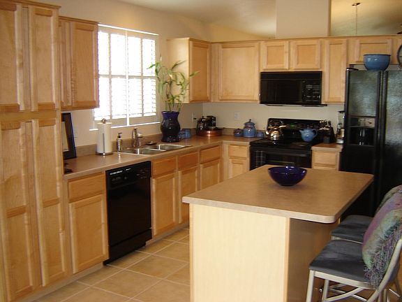 New stainless steel appliances.