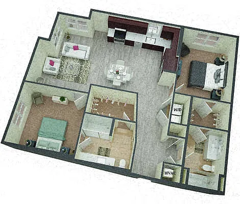Floor plan Andrew Jackson