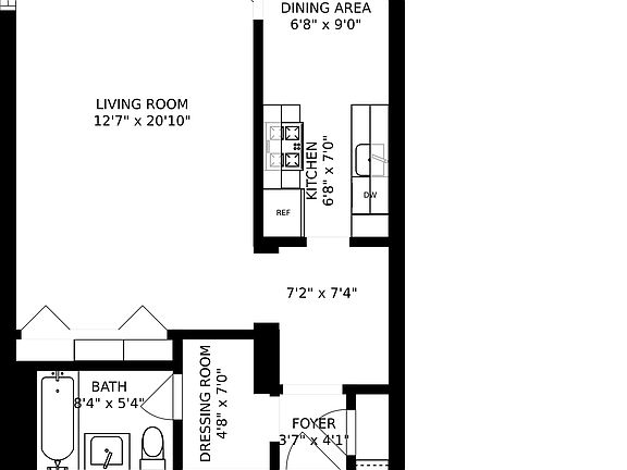 2nd image of 353 W 56th St APT 2K