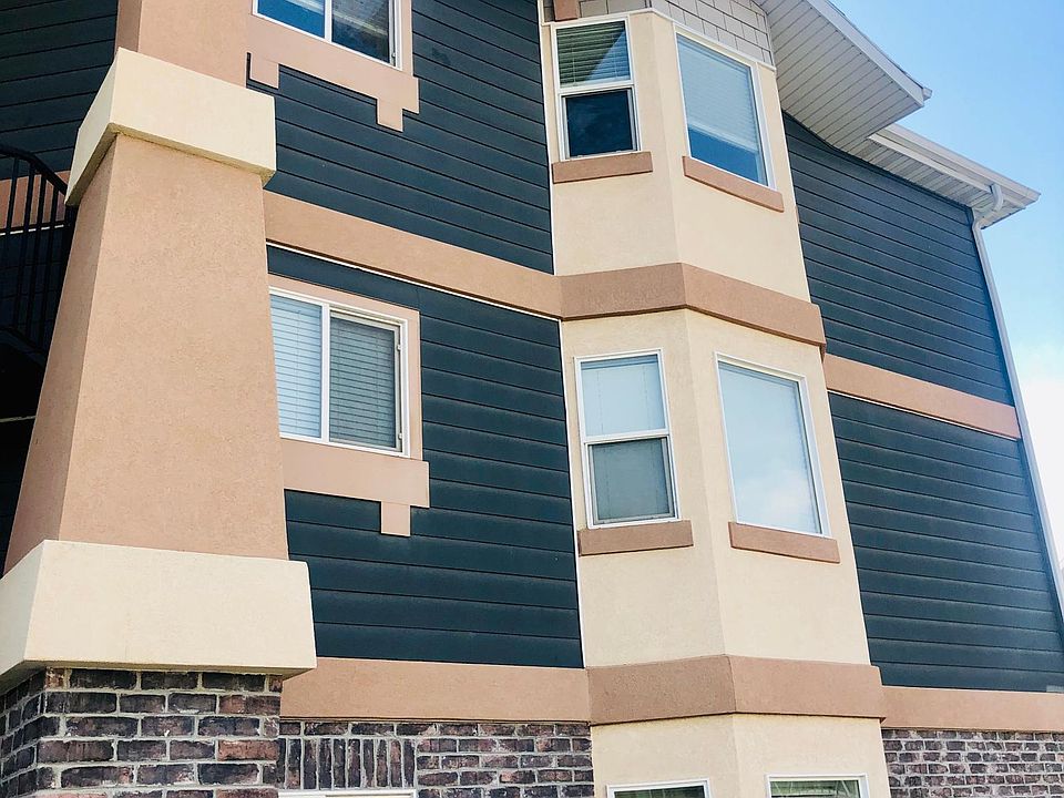 The unit is on the top floor of the building