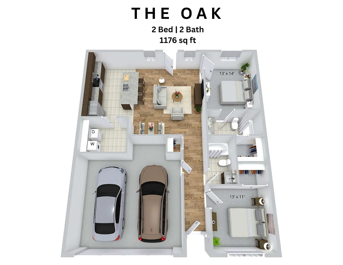 Floor plan The Oak