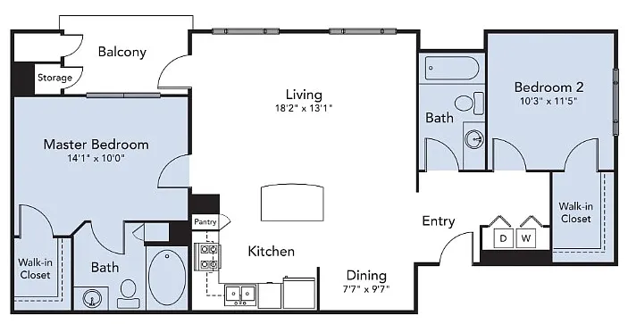 Floor plan 2X2