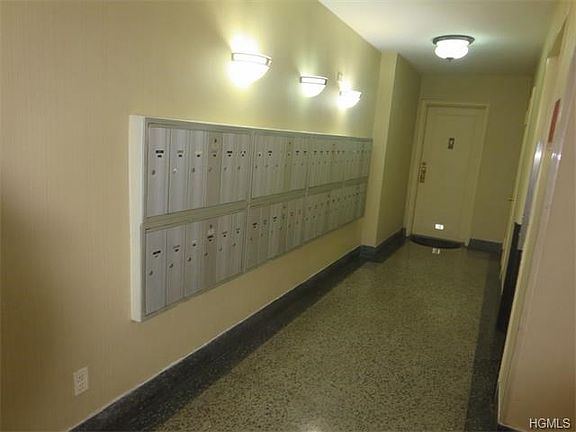 mailboxes next to elevator