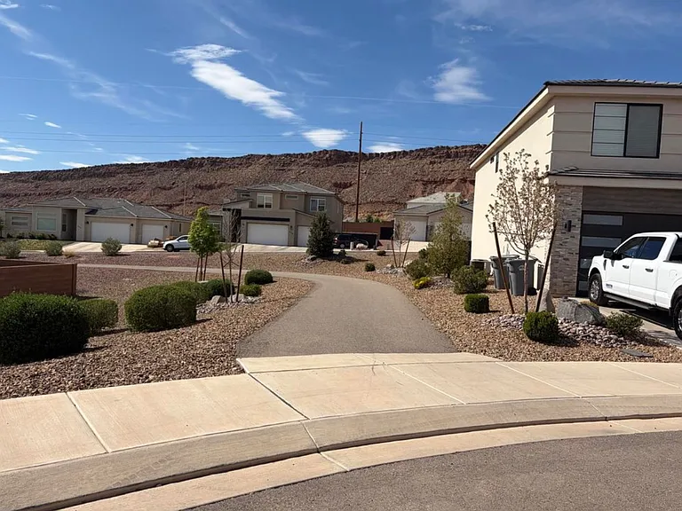 Beginning of walking trail right outside the home