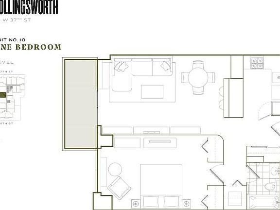 2nd image of 70 W 37th St APT 1011