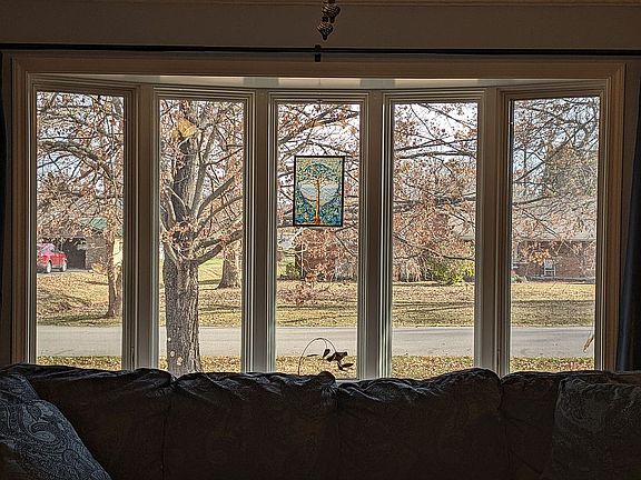 Living room bay window