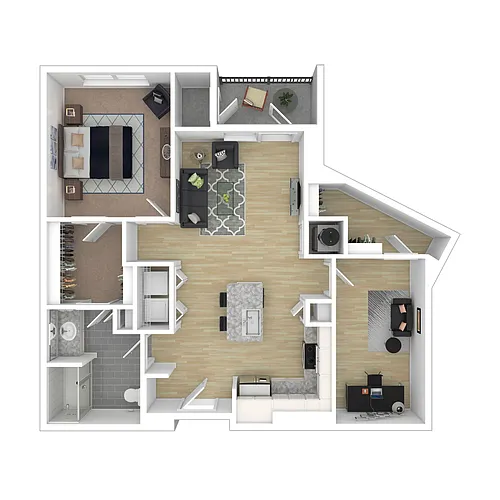 Floor plan A6 w/Den