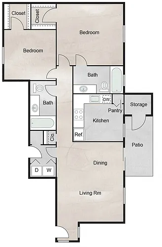 Floor plan St. Andrews (Plan M)