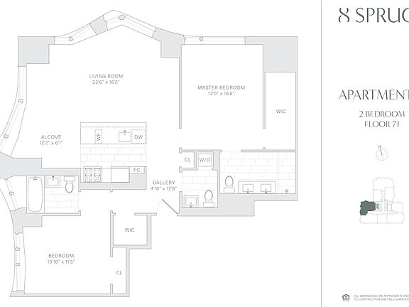 2nd image of 8 Spruce St APT 71T