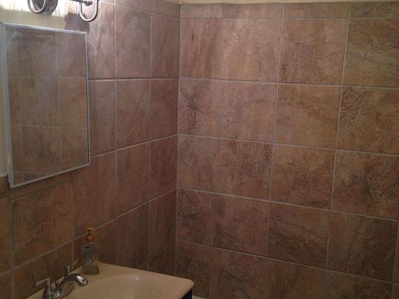 recently renovated bathroom